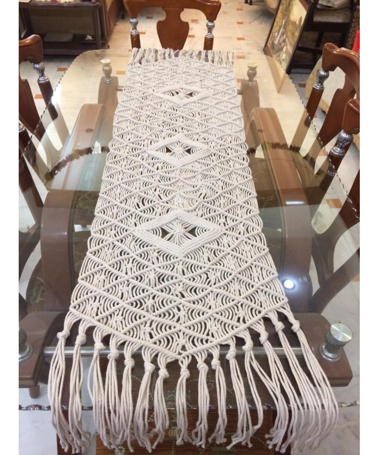 Handmade Macrame Table RunnerGlobal Artisans